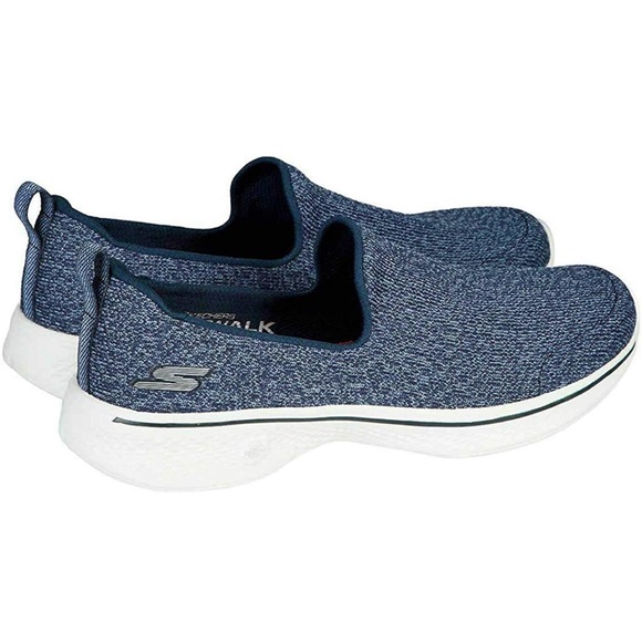 Sketchers Go Walk 4 Slip-on Sneakers in Navy - Picture 2 of 10